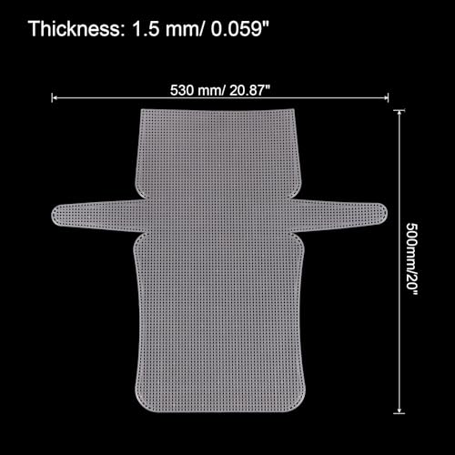 MECCANIXITY 4Pcs Plastic Mesh Canvas Sheet 6 Count 50 cm/ 19.7" for Crochet Bag Making Crossbody Bag Blank Canvas for Embroidery Needlepoint, Bag, Knit Crochet Mesh, White - color: White, size: 50cm