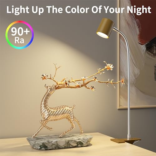 Dott Arts Desk Lamp,USB Clip On Light with 3 Color Modes,LED Reading Lamp - color: Dark Yellow