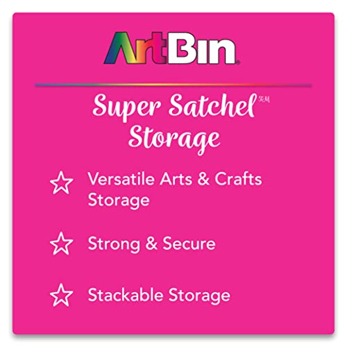 ArtBin Super Satchel Slim Craft Organizer with 20 Dividers, Clear - style: Divided Compartments