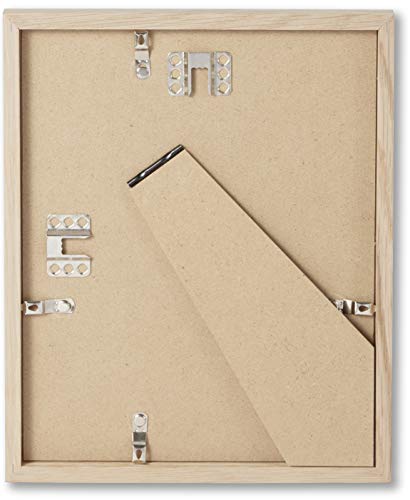 Opposite Wall - Set of 2-8.5 x 11 in - Natural Solid Oak Wood Picture Frames - Lightweight, Versatile & Shatterproof - Wall Hanging & Tabletop Photo Frame - Office, Gallery & Home Decor - color: Natural, size: 8.5x11 in - 2 pk