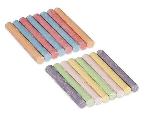Cra-Z-Art Colored Chalk, 16 Count (10801-48), Assorted - size: 16 Count (Pack of 1)