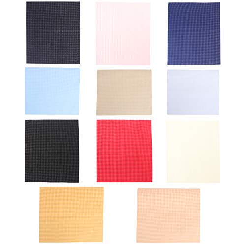 10pcs Cross Stitch Fabric DIY Cross Stitch Aida Cloth Fabric for Embroidery DIY Handmade Art Craft (5.9×5.9in)