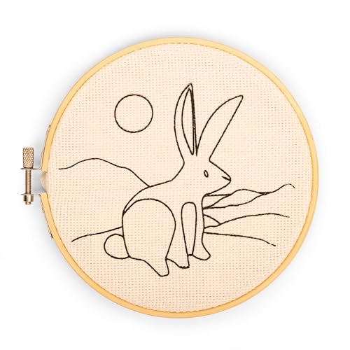 Kikkerland Punch Needle - Hare - Includes Everything Needed - style: Hare