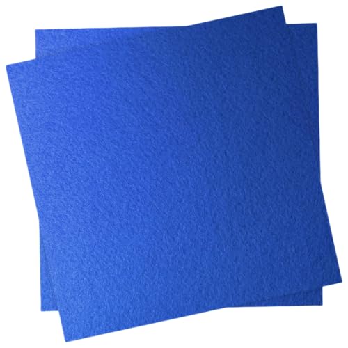 12" x 12" Felt Fabric Sheets for Crafts, Squares Felt Paper (Medium Blue) - color: Azure Blue