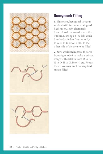 Pocket Guide to Pretty Stitches: Carry-Along Guide to Visible Mending & Embroidery Stitches (Landauer) Step-by-Step for 50 Visual Mending Stitches, with Tips and Techniques (Craft Pocket Guide)