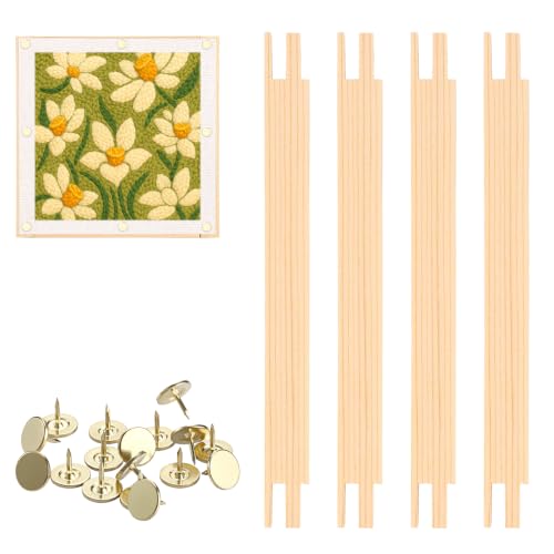 OwnMy 8 Inch Needlepoint Stretcher Bars Wood Stretcher Bars for Needlework - size: 8 Inch