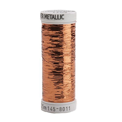 Sulky of America 215d 40wt Sliver Metallic Nylon/Polyester Thread, 250 yd, Light Copper