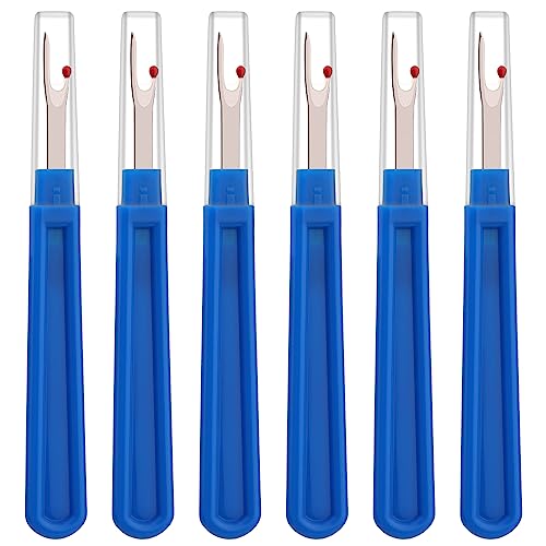 Seam Ripper, 6 PCS Seam Rippers for Sewing, Blue Stitch Remover Tool - color: Blue