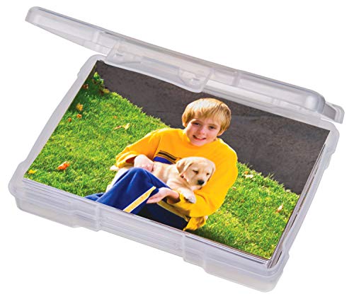 ArtBin 6946AB Photo & Craft Organizer 4" x 6" Box, [1] Plastic Storage Case, Clear - style: 1-Pack