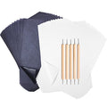 Outus 100 Sheet Carbon Transfer Paper A4 Size with Stylus Tool White＆ Black - color: Black, White