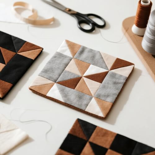 Aubliss 8pcs Fat Quarter Fabric Bundles (100% Cotton - 20'' x 20'') - color: 8pcs Solid Color