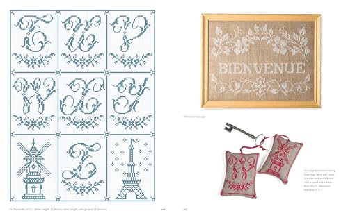 Vintage French Needlework: 300 Authentic Cross-Stitch Patterns―Flowers, Borders, and Alphabets from Antique Textiles