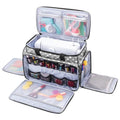 LUXJA Sewing Machine Case with Removable Padding Pad, Gray Dots - color: Gray Dots, style: Sewing Machine Bag