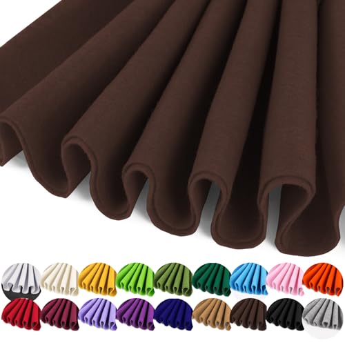 IONTACH 36" X 36" Brown Soft Felt Fabric 1.6mm Thick - color: Brown, size: Soft - 36" X 36"