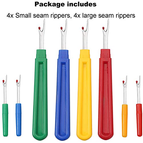 9PCS Seam Rippers for Sewing - Borogo Seam Ripper and Thread Remover Kit for Sewing 4 Big and 4 Small Stitch Ripper Tool and 1 Thread Snips