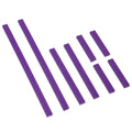 UNIMEIX 8 Pcs Magnetic Strips for Cross Stitch Knitting Chart Keeper Magnet Replacement Set Magnets Crochet Line Keeper Replacement Cross Stitch Supplies for Crafts Work（Exclude Chart Board） (Purple) - color: Purple