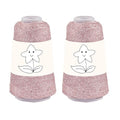 2 Balls Sequin Sparkle Lurex Yarn, Shining Glitter Metallic Knitting-in Accessory Yarn Thread for Knitting and Crochet Sweater Shawl 5000 Yards (1, Pink+Silver) - color: Pink+Silver