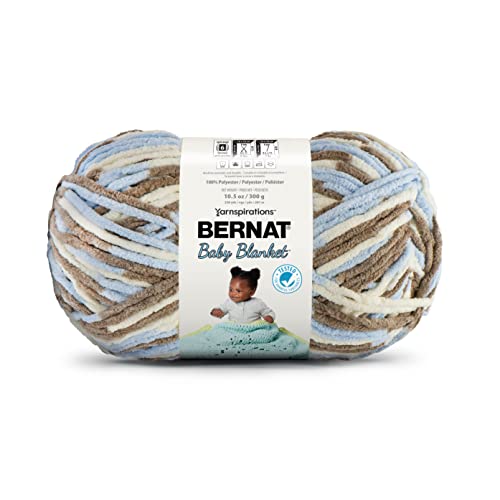 Bernat BABY BLANKET BB Little Cosmos Yarn - 1 Pack of 10.5oz/300g - Polyester - #6 Super Bulky - 220 Yards - Knitting/Crochet - color: Little Cosmos, size: 1 Pack