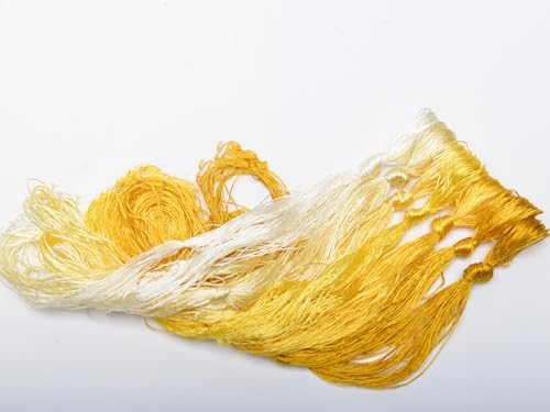 100% Mulberry Silk Embroidery Thread 7 Colors 110m Each (17) - color: 17
