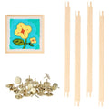 OwnMy 12 Inch Needlepoint Stretcher Bars Wood Stretcher Bars for Needlework - size: 12 Inch