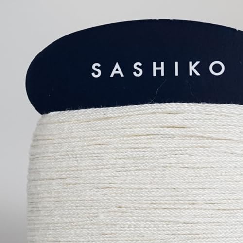 DARUMA Sashiko Thread Card Rolls Set of 3 (43.7 Yards x3) - Sewing & Embroidery, Includes Instruction Manual and Gift Packaging (Thin, Ecru) - color: Ecru, style: Thin