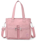 Tote Bag for Women Nylon Purse and Handbags Tote Purse Crossbody Bag Messenger Bag - color: Pink
