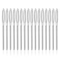 18pcs Large-Eye Blunt Needles, 2" 2.36" 2.75" Yarn Knitting Needles Tapestry Sewing Needles Wool Hand Metal Sewing Knitting Needles for Crochet Projects (Silver)