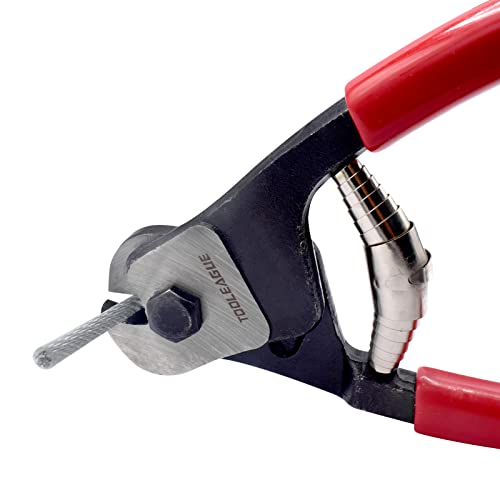 TOOLEAGUE 8" Cable Wire Cutters, Stainless Steel Wire Rope Cutter - size: 8"