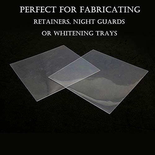 10 Sheets 2.0MM Dental Soft Splint, Thermoforming Materials for Vacuum Forming Machine 5”x 5'' - size: 2.0 MM, style: SOFT