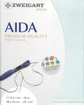 Wizardi Aida 16 Count Ice Blue 3251/550. Needlework Canvas, Cross-Stitch Fabric, Embroidery Cloth, Needlepoint Canvas. 100% Cotton. Precut Zweigart - color: Ice Blue