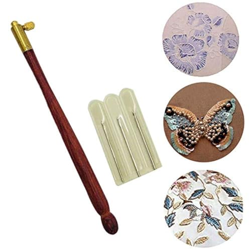 Tambour Hook with 3 Needles 70 100 120 Embroidery Beading Crochet Tools Kit