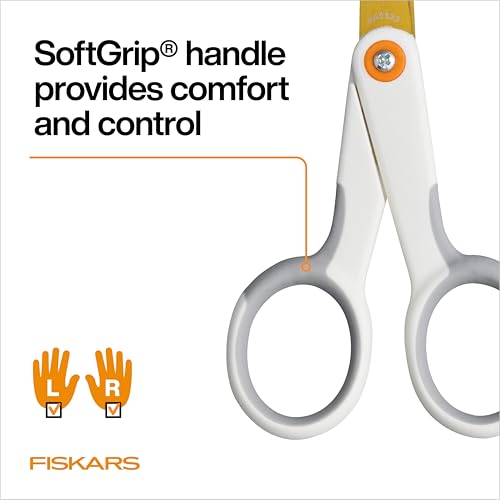 Fiskars 5" Micro-Tip Titanium Scissors, Precision Craft Scissors - style: Micro-Tip Titanium