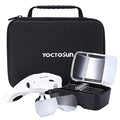 YOCTOSUN Magnifying Glasses with Light, LED Head Magnifier with 5 Lenses, Headband, Storage Case, Hands Free Lighted Head Magnifying Visor for Close Work Hobby Crafts - style: Head Magnifier with 2 LED Lights & Storage Case