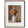 12x16 Picture Frame Wood with Mat Matted to 8.5x11, Wall Photo Frames - size: 12×16