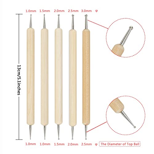 200 Sheets Transfer Tracing Paper Carbon Graphite Paper and 5 Pcs Embossing Styluses Stylus Dotting Tools, Metal, Glass, Carving, DIY Wood Burning Transfer Craft