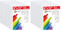 Simetufy Canvas Boards for Painting 104 Pack 8 x 10 Inch Blank Flat Canvas Panels 100% Cotton Pre-Primed for Acrylic & Oil Paint, Art Supplies for Kids & Adults - size: 8"x10"- 104 pack