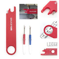 Bruce Sewing Machine Automatic Needle Threader with 2 Seam Rippers - color: red