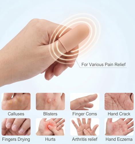 16Pcs Thumb Covers, Silicone Thumb Protector Covers Finger Cots for Wounds