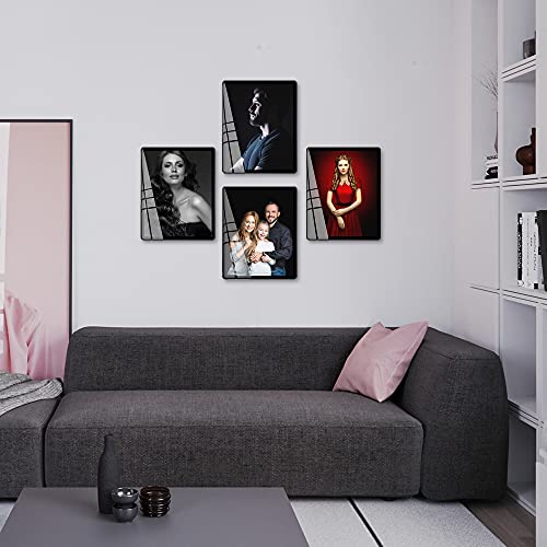 Bluesun 5×7 Picture Frame Black, Vertical & Horizontal Wall & Tabletop - color: Black, size: 5x7（1 Pcs）