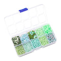 Apple Green Glass Seed Bugle Tube Beads for Jewelry Making - color: light green