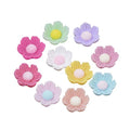 Beadthoven 200pcs Flatback Flower Resin Handmade Cabochons Mixed Floral Clay Beads Charms No Hole for Gluing DIY Jewelry Making Supplies Stud Earring Embellishment - color: Cosmos Flowers-Mixed#13mm