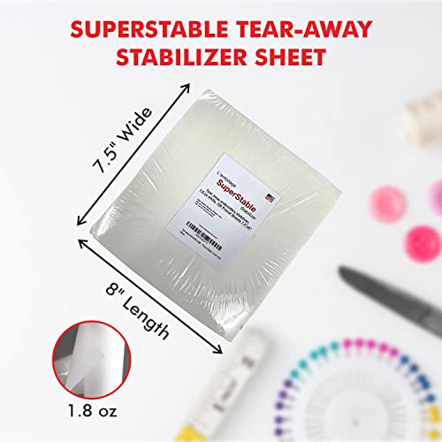 Superpunch Soft Tear Away, 1.8 oz, White, 7.5 x 8 in, 100 Pieces - size: 100 pre-cut pieces 7.5" x 8"