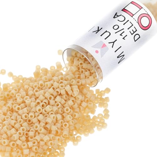 Miyuki Delica Seed Beads - color: DB1131 - Opaque Pear