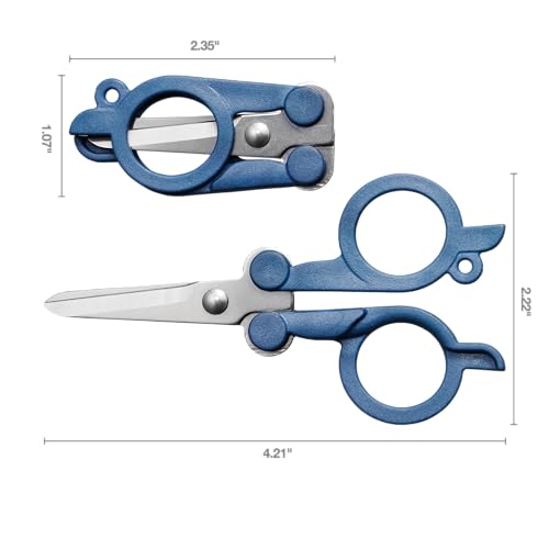 Fiskars Explore Travel Folding Scissors, TSA-Compliant, Mountain Haze