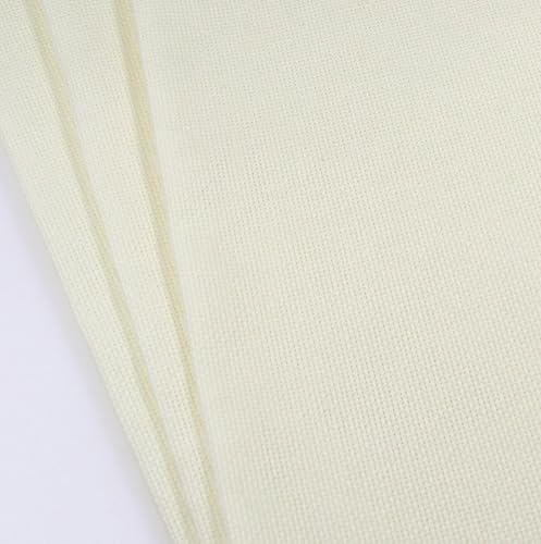 KCS 3 pc of 12" x 18"(30cmx45cm) Counted Cotton Aida Cloth Cross Stitch Fabric (Antique White,18CT) - color: Antique White, size: 18CT