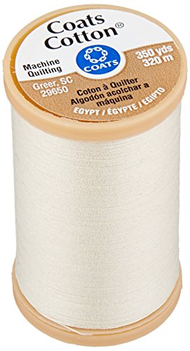 Coats Machine Quilting Cotton Thread 350yd, Cream