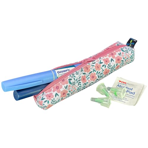 Sugar Medical MedMate GLP-1 & Insulin Pen Travel Case for 2 Pens - color: Luna Floral