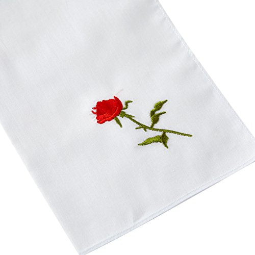 RDS HANKYTEX Cotton Embroidery Ladies' Handkerchiefs Lace Set of 6 - style: 3