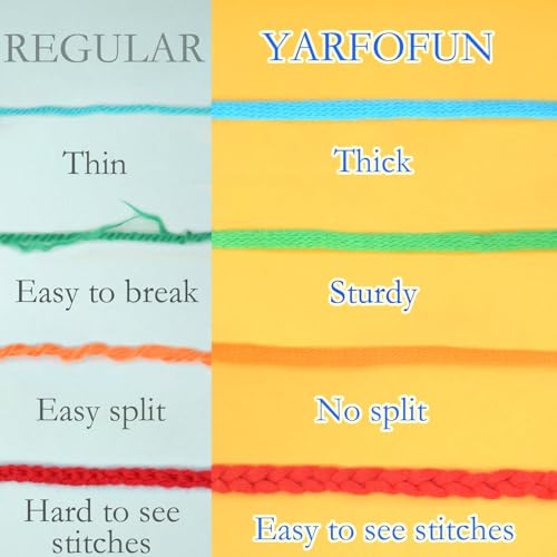 6 Pack Beginners Crochet Yarn Blue Green Pink Purple Yellow White Cotton Crochet Yarn for Crocheting Knitting Beginners-Pastel Series - color: Pastel Series, size: 6 PACK