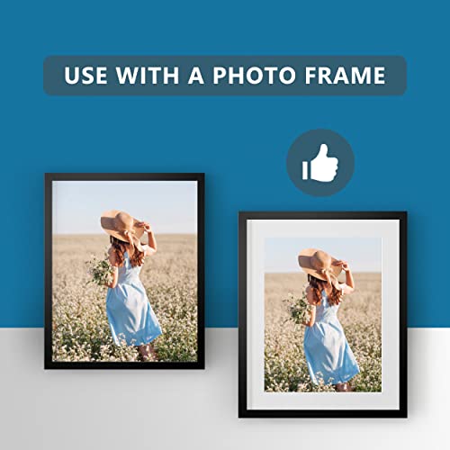 Somime 10 Pack White Acid Free Precut Picture Mats 16x20 for 11x14 Photos - size: white 10pc precut 16x20